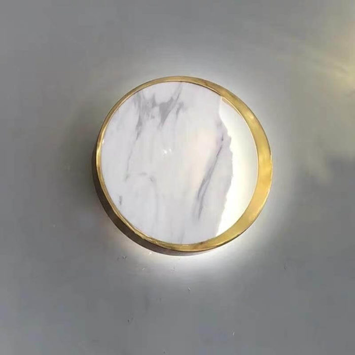 Waning Gibbous Moon Led Marble Wall Lamp - MaviGadget