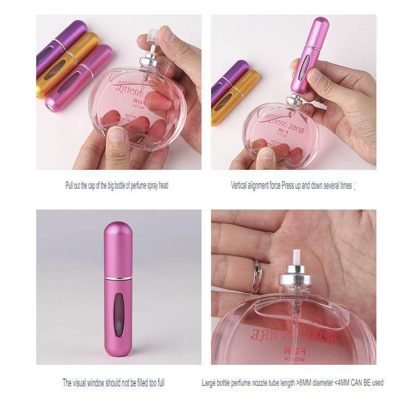 Portable Refillable Mini Travel Perfume Spray Bottle - MaviGadget
