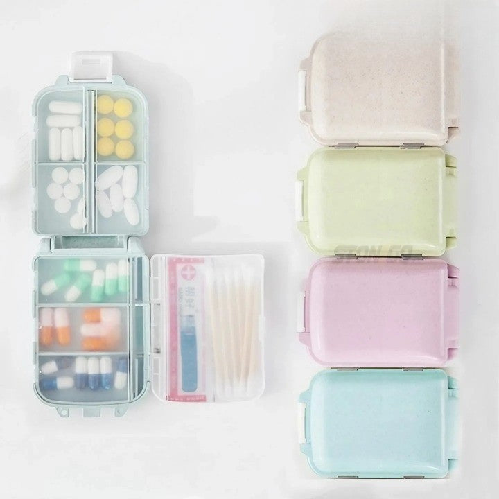 Large Capacity Plastic Medicine Organizer Pill Box 3 Layers